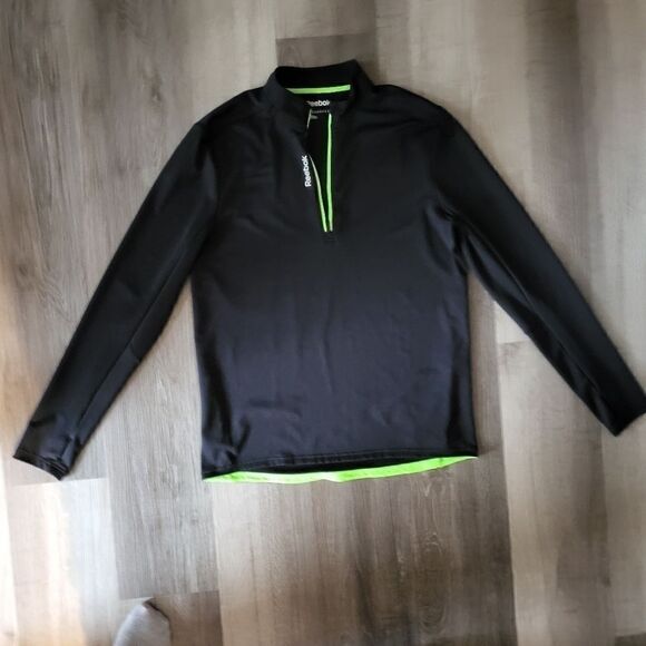 Reebok Playdry Black Athletic Jacket Size M Unisex - Picture 1 of 6